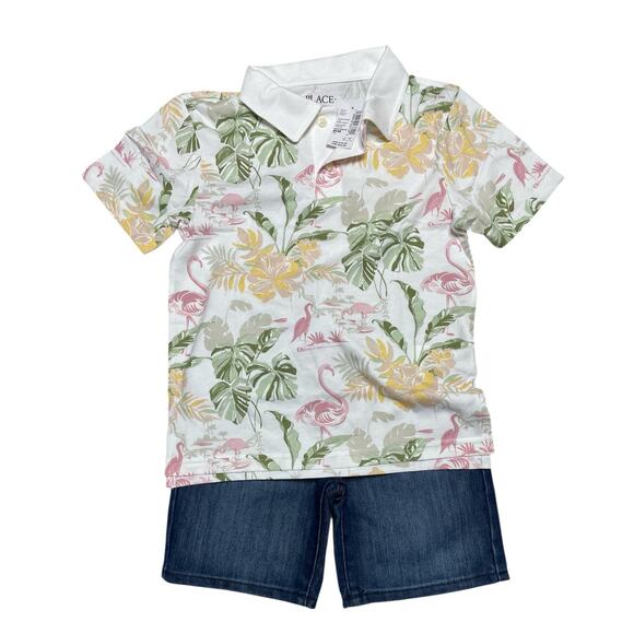 The Children's Place Denim Beck Wash Blue Jean Shorts size 7 - Picture 4 of 5